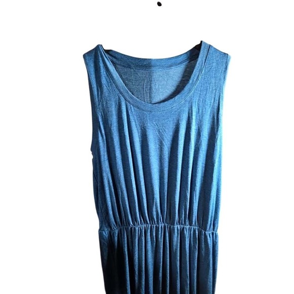 Cupshe Dresses & Skirts - CUPSHE Blue Jersey Knit Maxi Dress Elastic Waist Casual Beach Vacation Size L